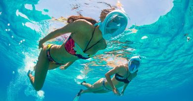 Plonger avec un masque snorkeling intégral