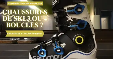 Chaussure de ski 3 ou 4 boucles