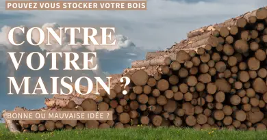 stocker bois contre maison